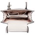 LH6809 - Miss Lulu Embellished Flower Leather Look Handbag - Light Grey LH6809 - Miss Lulu Embellished Flower Leather Look Handbag - Light Grey